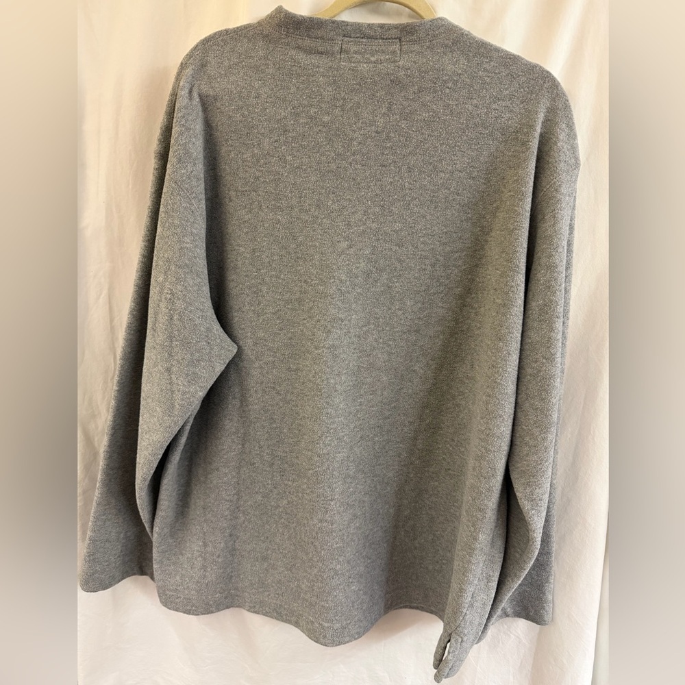 Ralph Lauren Men's V-Neck Gray Vintage Sweater - Picture 3 of 3